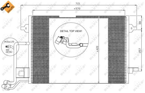 Chłodnica klimatyzacji NRF 35308 8D0260401G