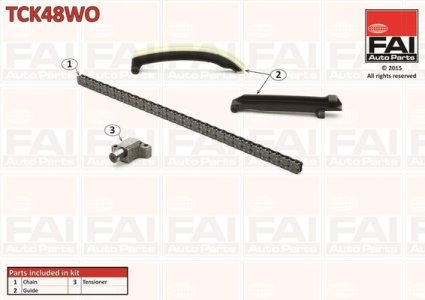 Zestaw łańcucha rozrządu FAI AutoParts TCK48WO 1600500269