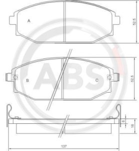 Klocki hamulcowe A.B.S. 37173 S2000100
