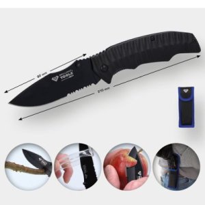 NÓŻ SKŁADANY Z BLOKADĄ I TORBĄ