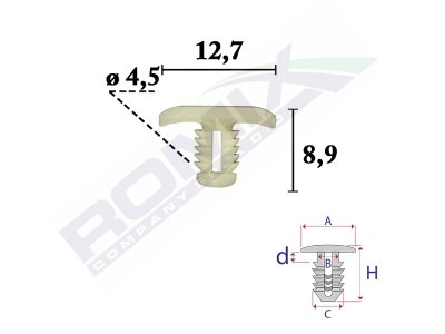 SPINKA USZCZELKI DRZWI VW SKODA