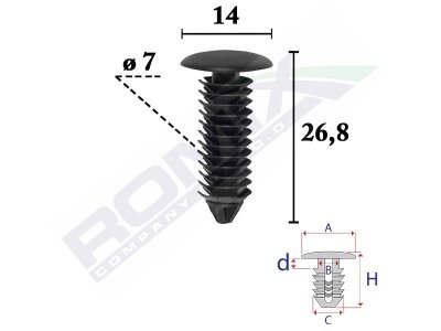 SPINKA TAPICERSKA FOTELI BMW