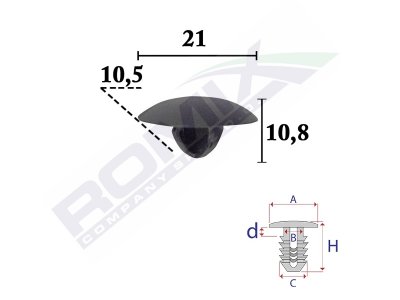 SPINKA WYCISZENIA POKRYWY SILNIKA BMW