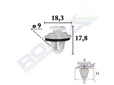 SPINKA TAPICERSKA KLAPY BAGAŻNIKA BMW
