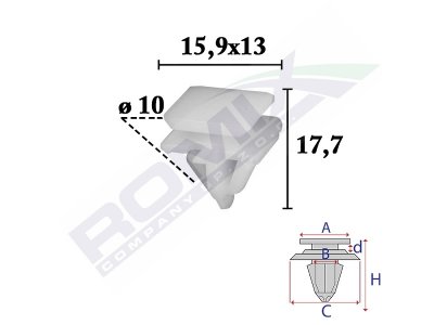 SPINKA LISTEW PROGOWYCH BMW X3F25, X4F26