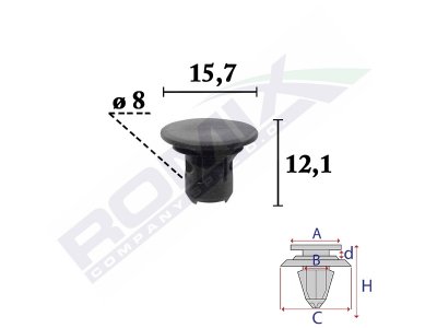 SPINKA TAPICERSKA KLAPY BAGAŻNIKA BMW