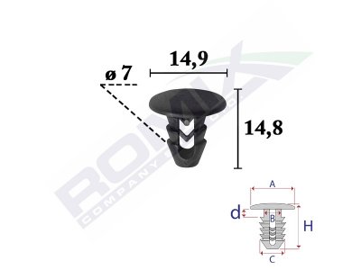 SPINKA TAPICERSKA FIAT ALFA ROMEO LANCIA