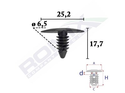SPINKA TAPICERSKA FORD