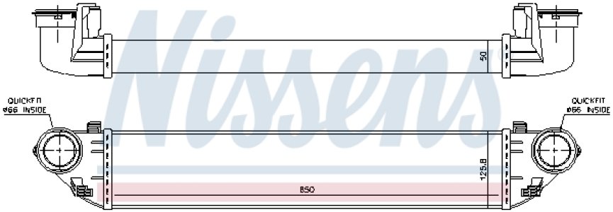 Intercooler NISSENS 96714 2035000000