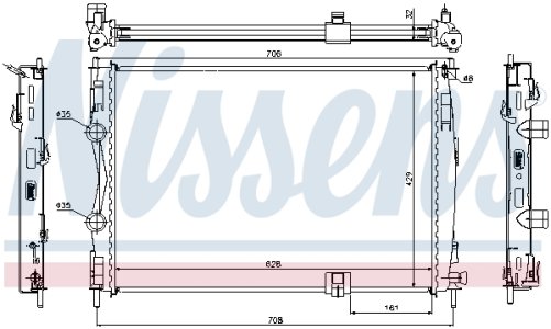 Chłodnica silnika NISSENS 67361 21400JD70A