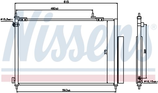 Chłodnica klimatyzacji z osuszaczem NISSENS 940062 80110SKNG01