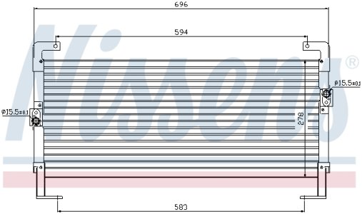 Chłodnica klimatyzacji NISSENS 94262 