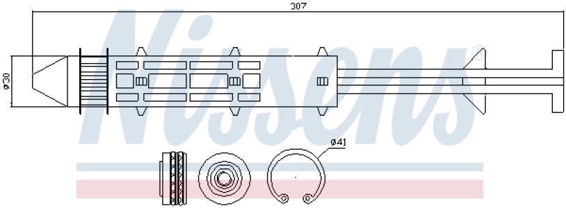 Osuszacz klimatyzacji NISSENS 95319 7M3898191
