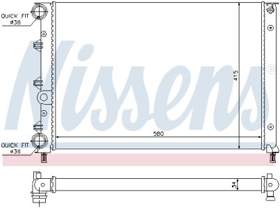 Sprężyna zawieszenia NISSENS 60052 46743394