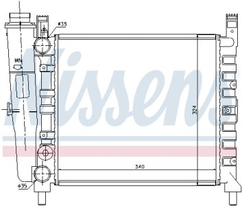 Chłodnica silnika NISSENS 61929 7559876