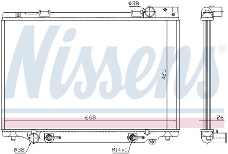 Chłodnica silnika NISSENS 647451 