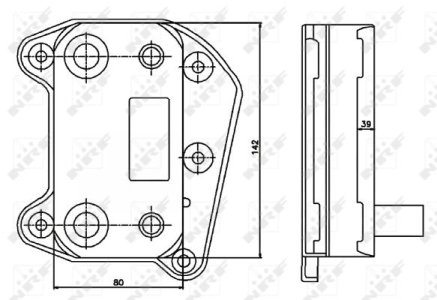 Chłodnica oleju NRF 31183 6111880301