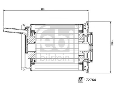 Filtr paliwa FEBI BILSTEIN 172764 PU10011Z VW AUDI