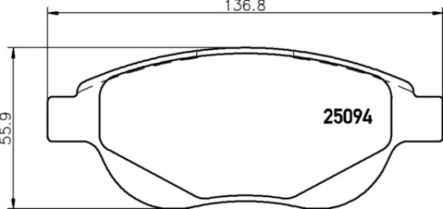 Klocki hamulcowe BREMBO P61137 425427 CITROEN C4 04-11 przód