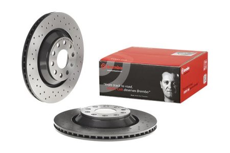 Tarcza hamulcowa BREMBO 09 A200 1X 1K0615601N VW PASSAT  05- TYŁ