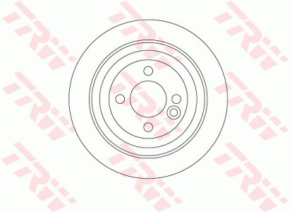Tarcza hamulcowa TRW DF6523 34216784389 MINI JOHN COOPER WORKS  07- TYŁ
