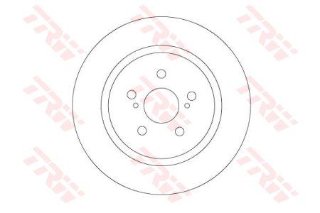 Tarcza hamulcowa TRW DF6920 4243152160 LEXUS CT 200H  10- TYŁ