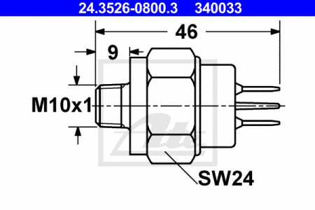 WŁĄCZNIK ŚWIATEŁ STOP ATE 24352608003 