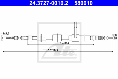 Linka hamulca ATE 24-3727-0010-2 46542755