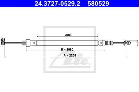 Linka hamulca ATE 24-3727-0529-2 1472958080