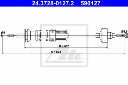 Linka sprzęgła ATE 24-3728-0127-2 1H1721335A