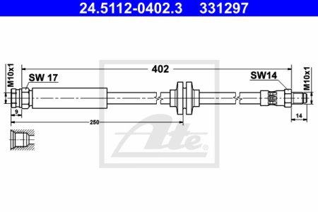 Przewód hamulcowy giętki ATE 24-5112-0402-3 562275
