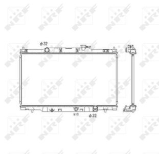 Chłodnica silnika NRF 53573 19010PNLG01