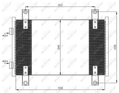 Chłodnica klimatyzacji NRF 35501 6455CG