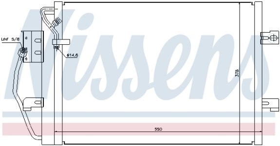 Chłodnica klimatyzacji NISSENS 94373 1685000654