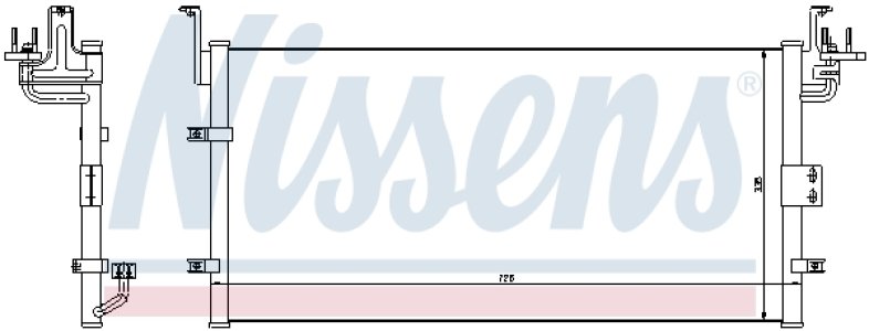 Chłodnica klimatyzacji NISSENS 94447 