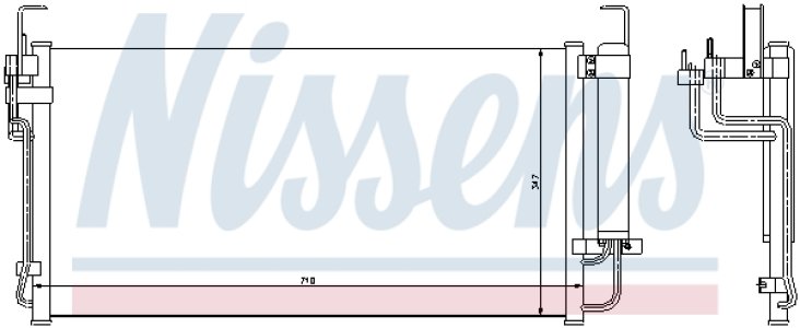 Chłodnica klimatyzacji z osuszaczem NISSENS 94449 976063A100