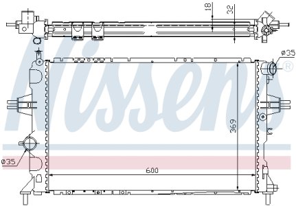 Chłodnica silnika NISSENS 63006A 1300208