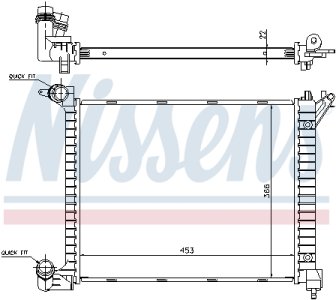 Chłodnica silnika NISSENS 69704A 17117788753