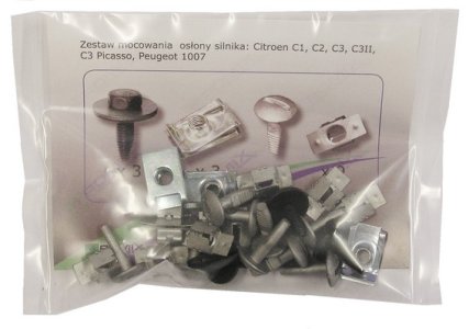 ZESTAW MOCOWANIA OSŁON SILNIKA CITROEN, PEUGEOT