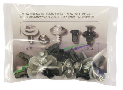 ZESTAW MOCOWANIA OSŁON SILNIKA TOYOTA