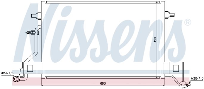 Chłodnica klimatyzacji NISSENS 940002 