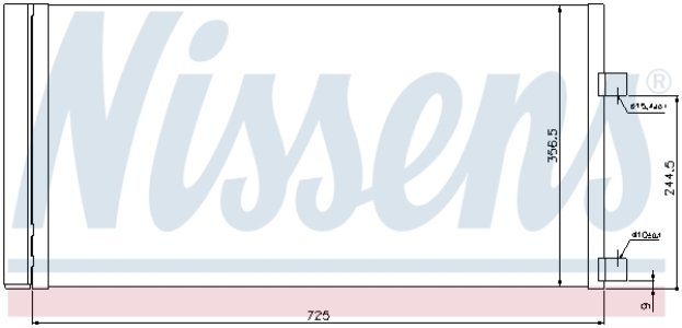 Chłodnica klimatyzacji z osuszaczem NISSENS 940034 921100002R
