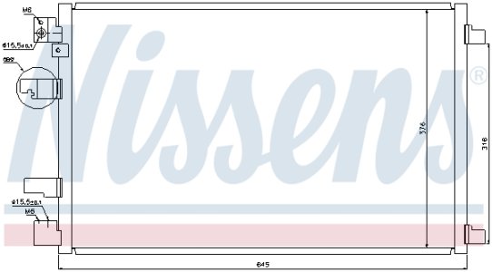 Chłodnica klimatyzacji NISSENS 940041 92100JD71A
