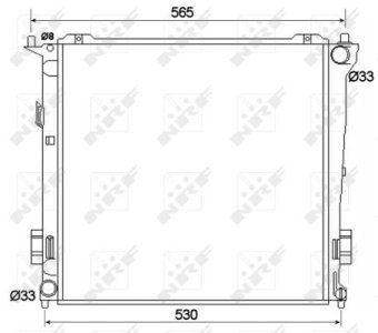 Chłodnica silnika NRF 53109 253102H600
