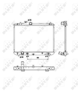 Chłodnica silnika NRF 53578 1770063J10