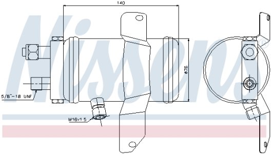 Osuszacz klimatyzacji NISSENS 95049 4383584