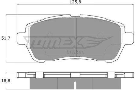 KLOCKI HAMULC. FORD FIESTA VI  08-