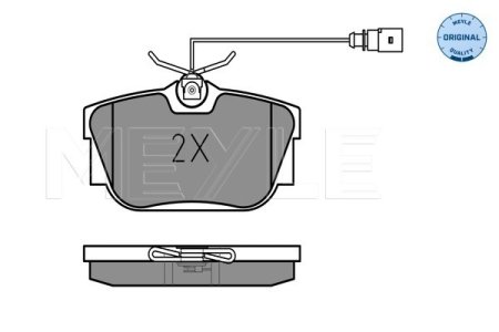 KLOCKI HAMULC. VW T4  96- TYŁ Z CZUJ. SHARAN 16*