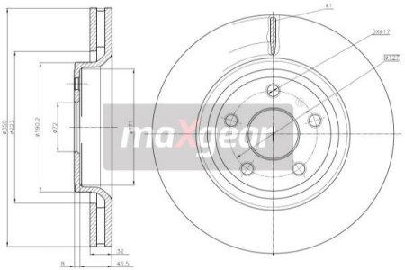 TARCZA HAM. JEEP P. GRAND CHEROKEE 3.6-5,7 V8 4X4 10-
