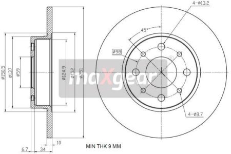 TARCZA HAM. ALFA T. MITO 08-